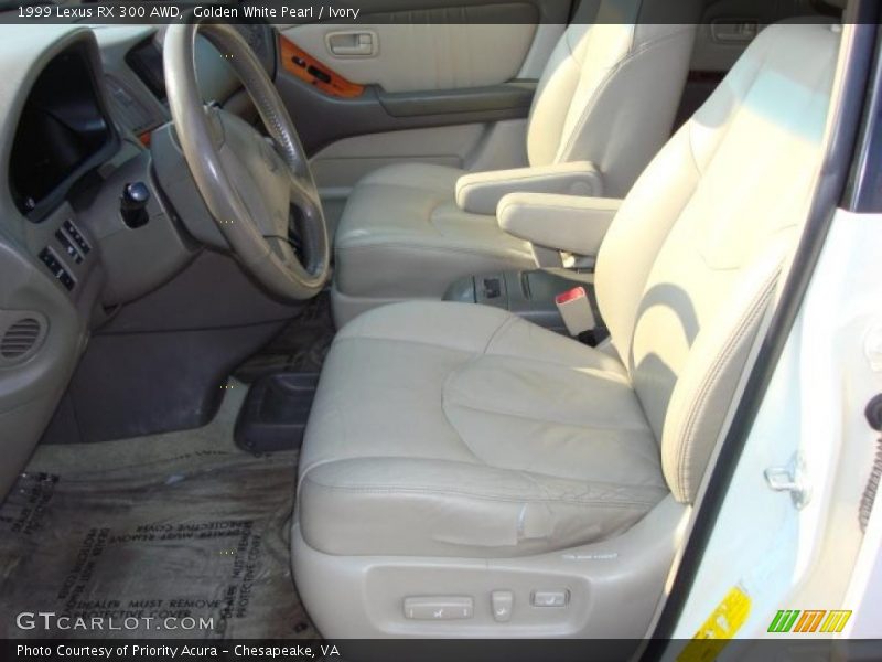 Golden White Pearl / Ivory 1999 Lexus RX 300 AWD