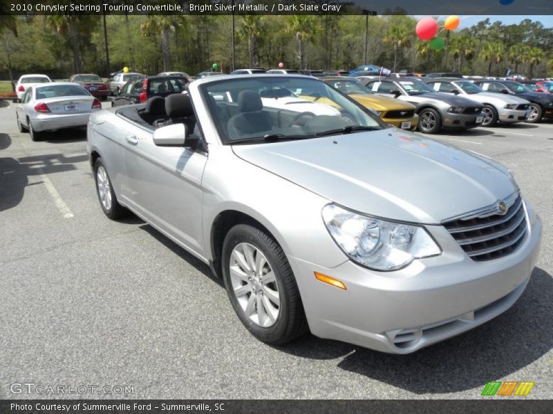 Bright Silver Metallic / Dark Slate Gray 2010 Chrysler Sebring Touring Convertible