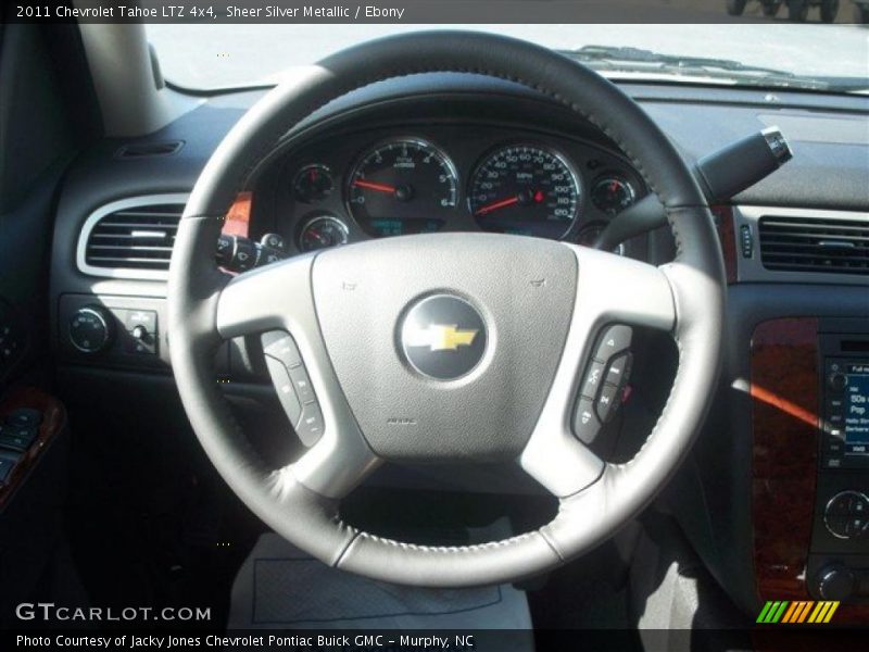 Sheer Silver Metallic / Ebony 2011 Chevrolet Tahoe LTZ 4x4