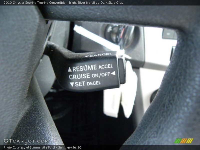 Bright Silver Metallic / Dark Slate Gray 2010 Chrysler Sebring Touring Convertible