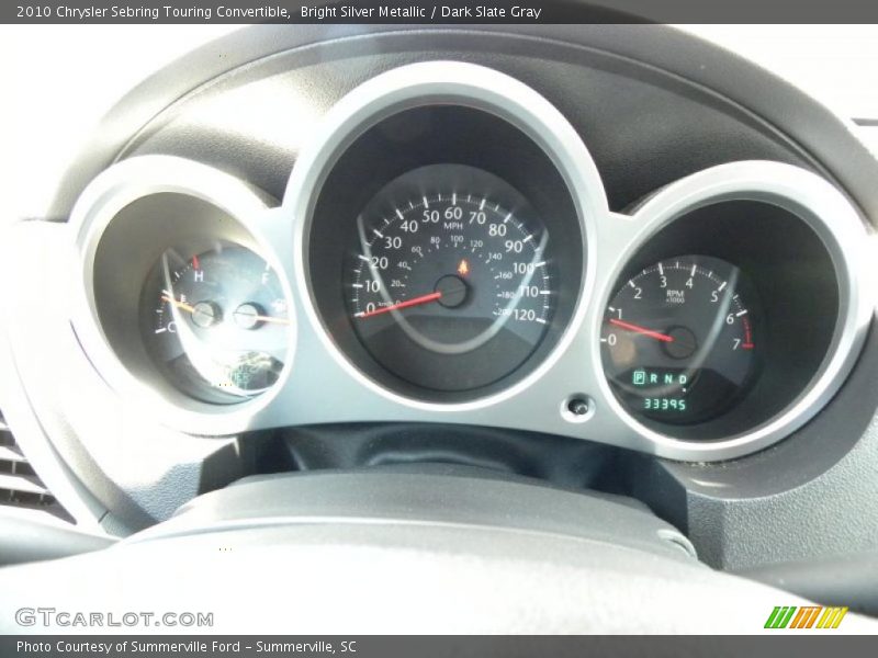 Bright Silver Metallic / Dark Slate Gray 2010 Chrysler Sebring Touring Convertible