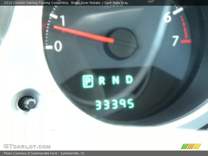 Bright Silver Metallic / Dark Slate Gray 2010 Chrysler Sebring Touring Convertible