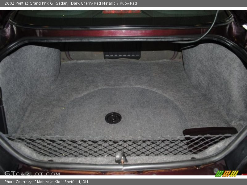 Dark Cherry Red Metallic / Ruby Red 2002 Pontiac Grand Prix GT Sedan