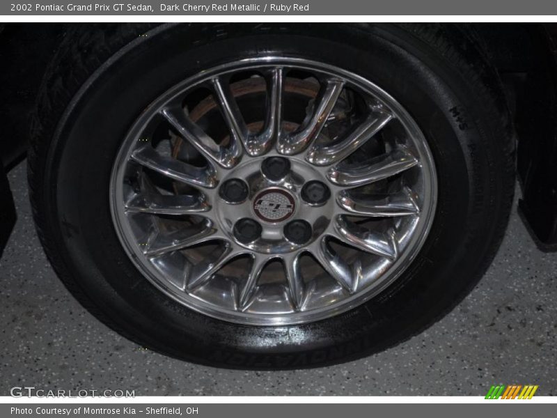 Dark Cherry Red Metallic / Ruby Red 2002 Pontiac Grand Prix GT Sedan