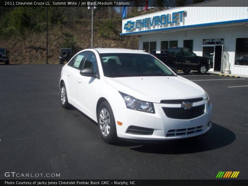 Summit White / Jet Black/Medium Titanium 2011 Chevrolet Cruze LS