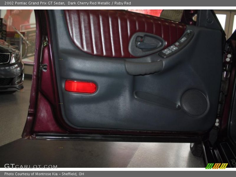 Dark Cherry Red Metallic / Ruby Red 2002 Pontiac Grand Prix GT Sedan