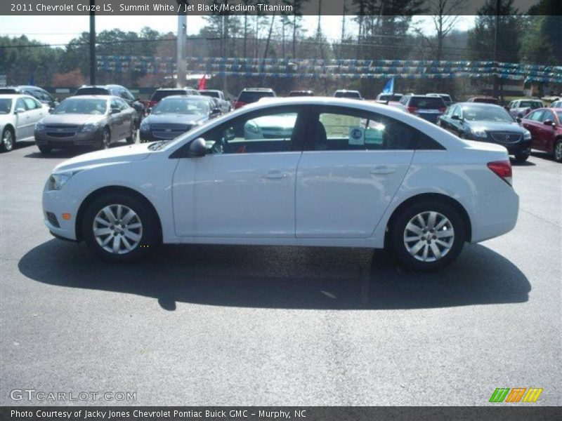 Summit White / Jet Black/Medium Titanium 2011 Chevrolet Cruze LS