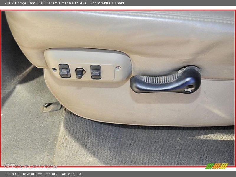 Bright White / Khaki 2007 Dodge Ram 2500 Laramie Mega Cab 4x4