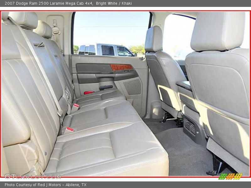 Bright White / Khaki 2007 Dodge Ram 2500 Laramie Mega Cab 4x4