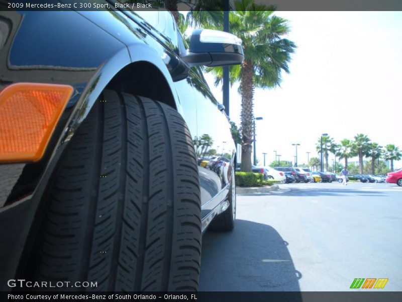 Black / Black 2009 Mercedes-Benz C 300 Sport