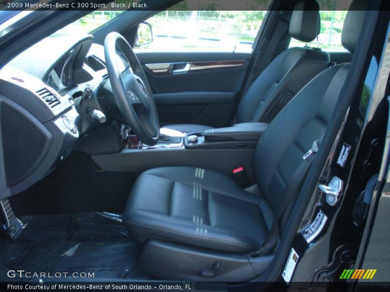 Black / Black 2009 Mercedes-Benz C 300 Sport