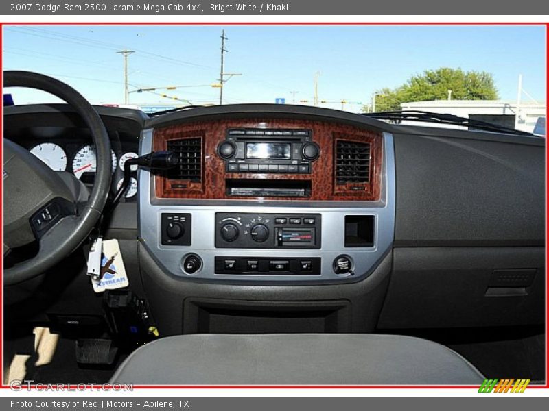Bright White / Khaki 2007 Dodge Ram 2500 Laramie Mega Cab 4x4