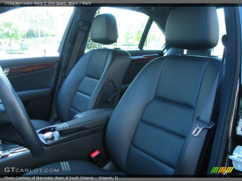 Black / Black 2009 Mercedes-Benz C 300 Sport