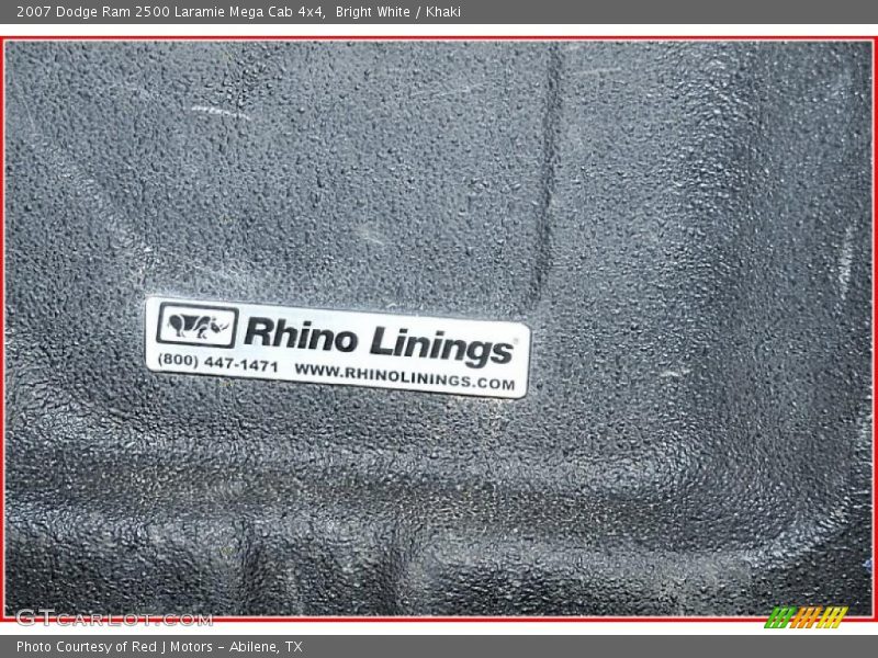 Bright White / Khaki 2007 Dodge Ram 2500 Laramie Mega Cab 4x4