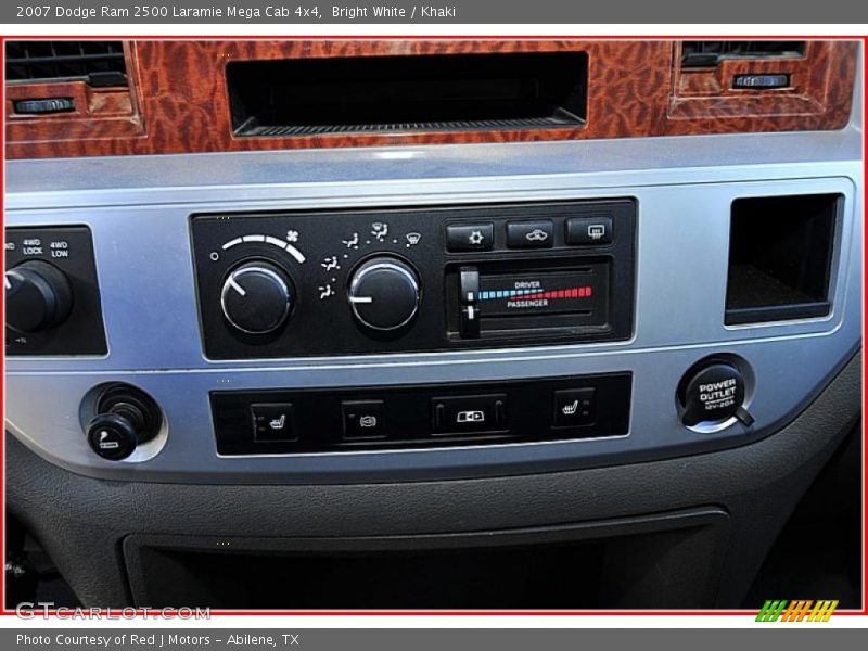 Bright White / Khaki 2007 Dodge Ram 2500 Laramie Mega Cab 4x4