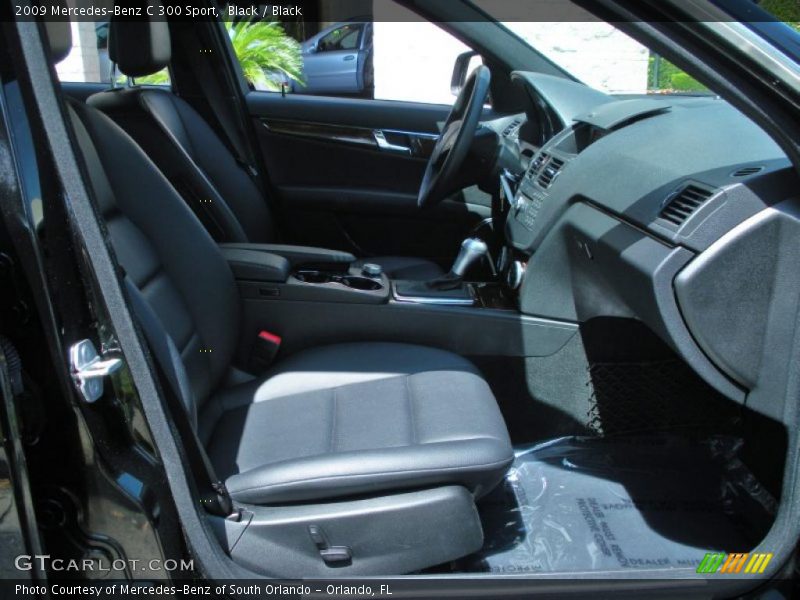 Black / Black 2009 Mercedes-Benz C 300 Sport