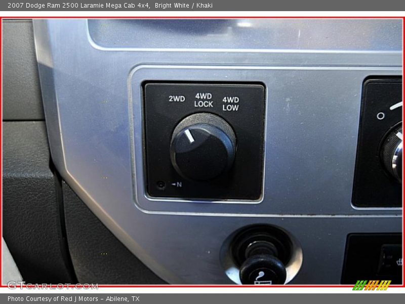 Bright White / Khaki 2007 Dodge Ram 2500 Laramie Mega Cab 4x4