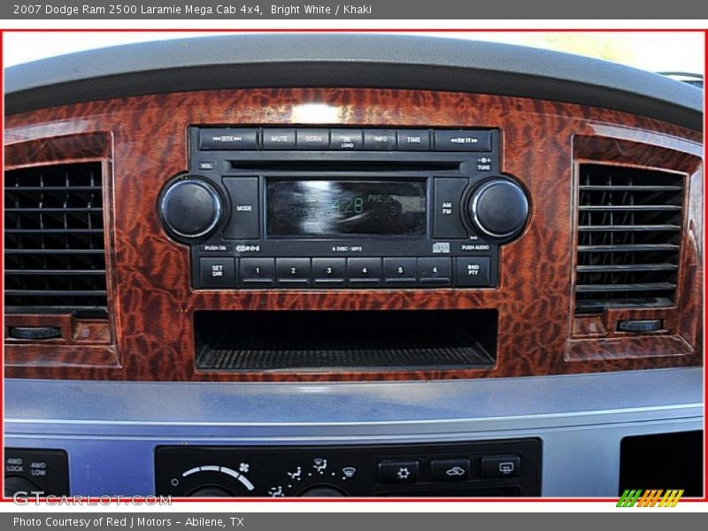 Bright White / Khaki 2007 Dodge Ram 2500 Laramie Mega Cab 4x4