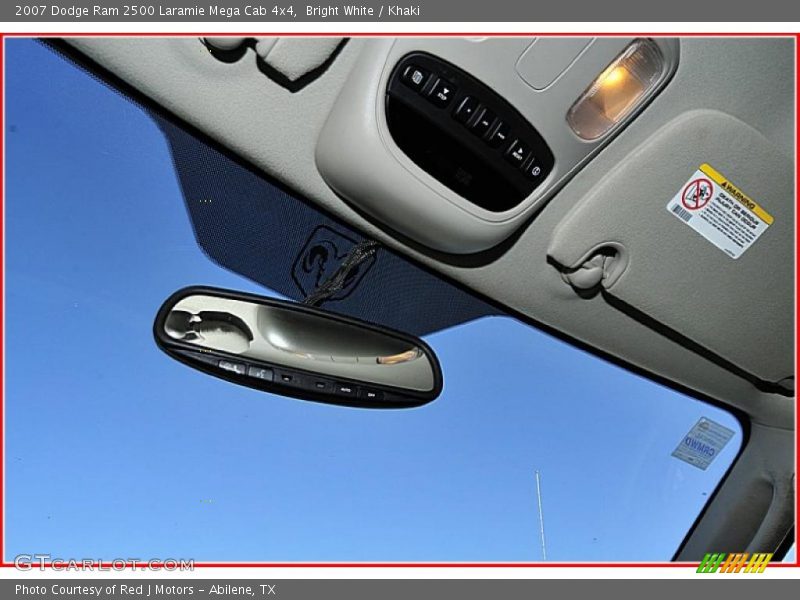Bright White / Khaki 2007 Dodge Ram 2500 Laramie Mega Cab 4x4