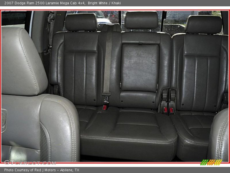 Bright White / Khaki 2007 Dodge Ram 2500 Laramie Mega Cab 4x4