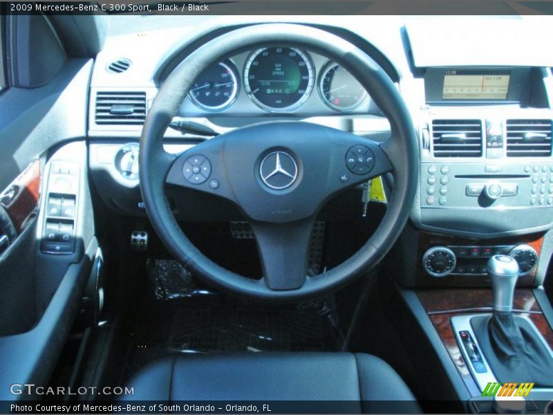 Black / Black 2009 Mercedes-Benz C 300 Sport