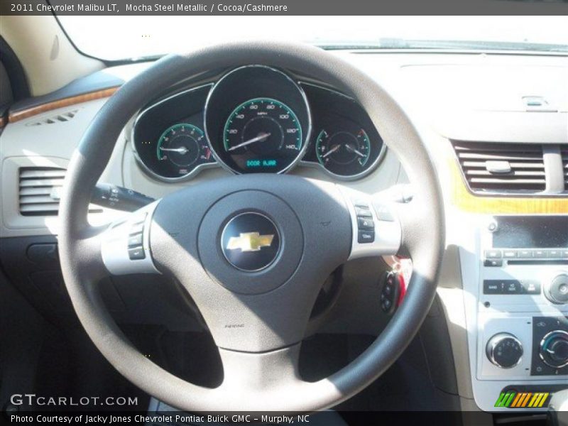 Mocha Steel Metallic / Cocoa/Cashmere 2011 Chevrolet Malibu LT