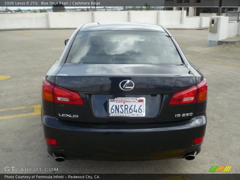 Blue Onyx Pearl / Cashmere Beige 2006 Lexus IS 250