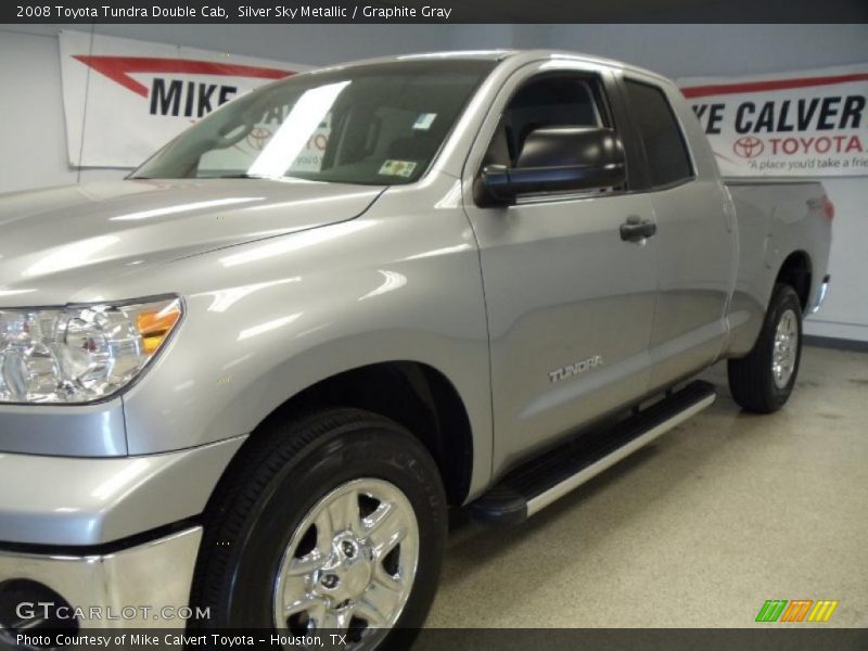 Silver Sky Metallic / Graphite Gray 2008 Toyota Tundra Double Cab