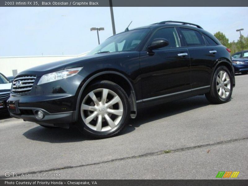 Black Obsidian / Graphite Black 2003 Infiniti FX 35