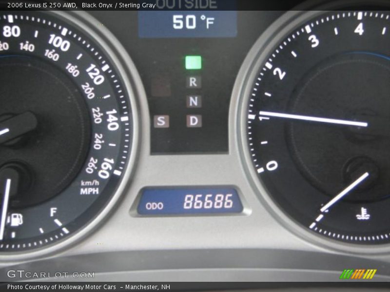 Black Onyx / Sterling Gray 2006 Lexus IS 250 AWD