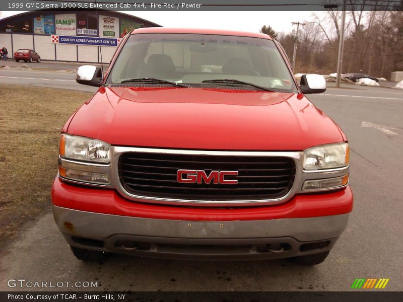 Fire Red / Pewter 1999 GMC Sierra 1500 SLE Extended Cab 4x4