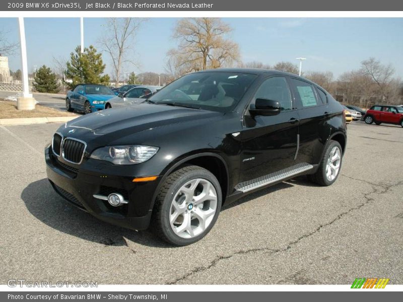 Jet Black / Black Perforated Nevada Leather 2009 BMW X6 xDrive35i