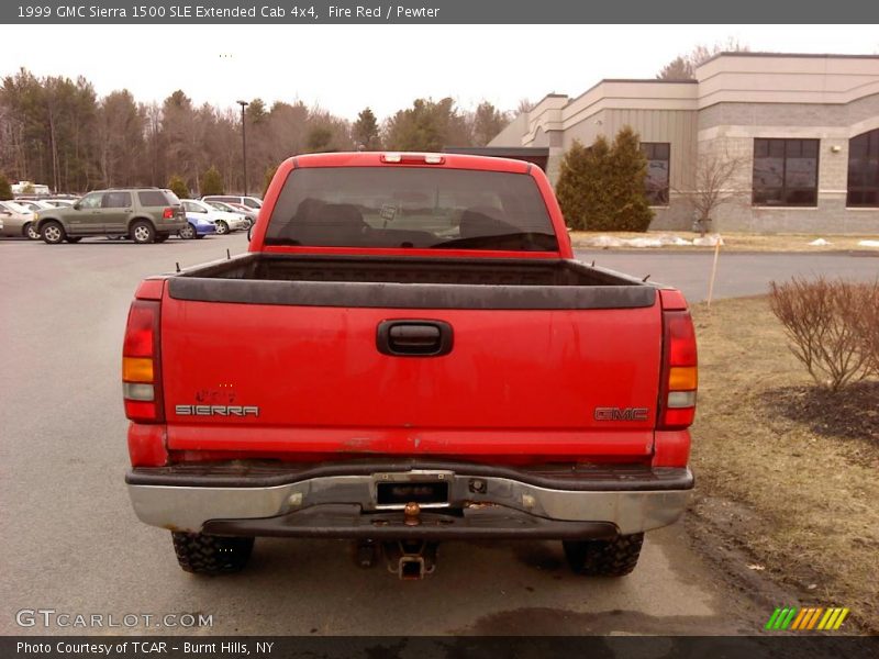 Fire Red / Pewter 1999 GMC Sierra 1500 SLE Extended Cab 4x4