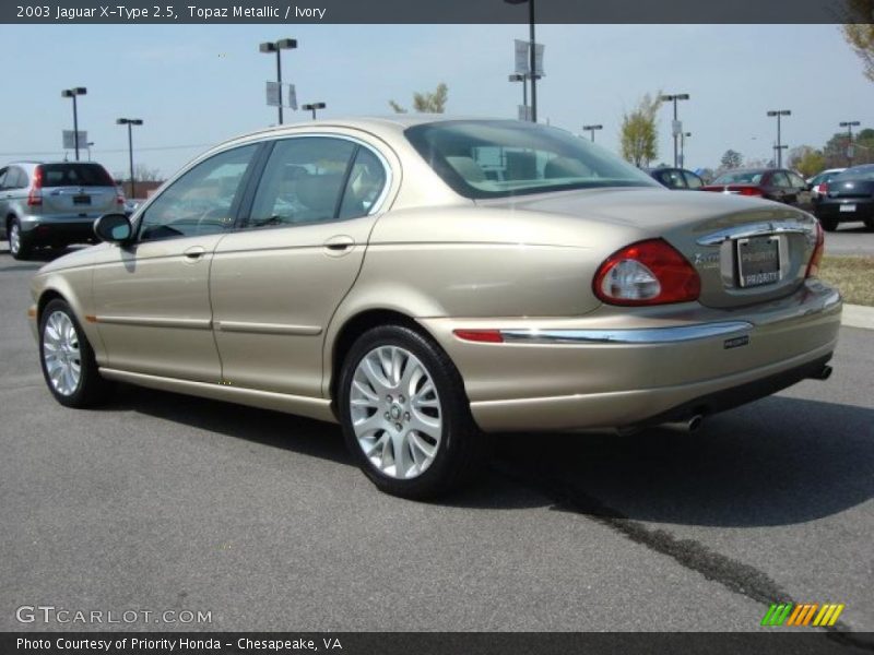 Topaz Metallic / Ivory 2003 Jaguar X-Type 2.5