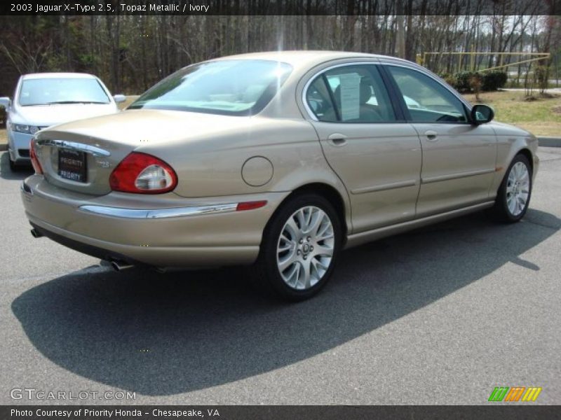 Topaz Metallic / Ivory 2003 Jaguar X-Type 2.5