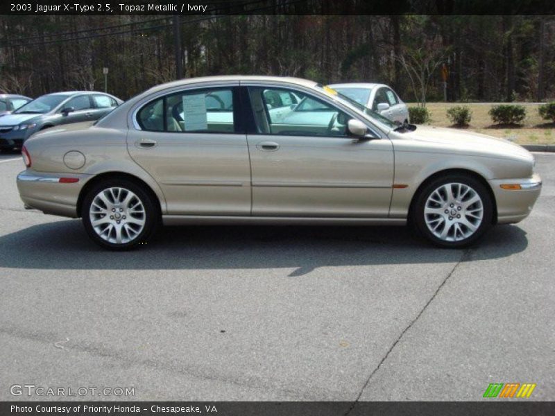 Topaz Metallic / Ivory 2003 Jaguar X-Type 2.5