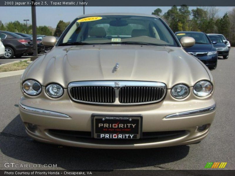 Topaz Metallic / Ivory 2003 Jaguar X-Type 2.5