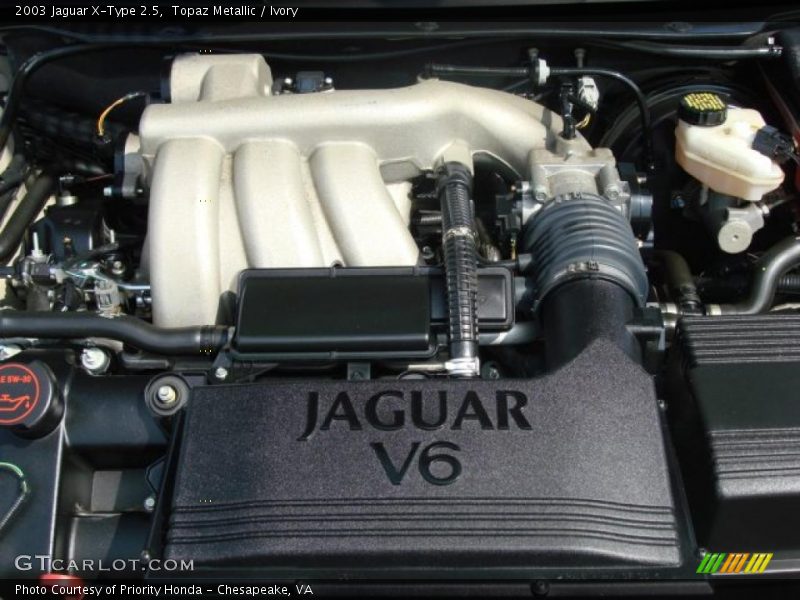 Topaz Metallic / Ivory 2003 Jaguar X-Type 2.5
