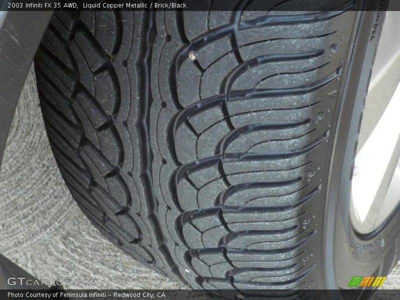Liquid Copper Metallic / Brick/Black 2003 Infiniti FX 35 AWD