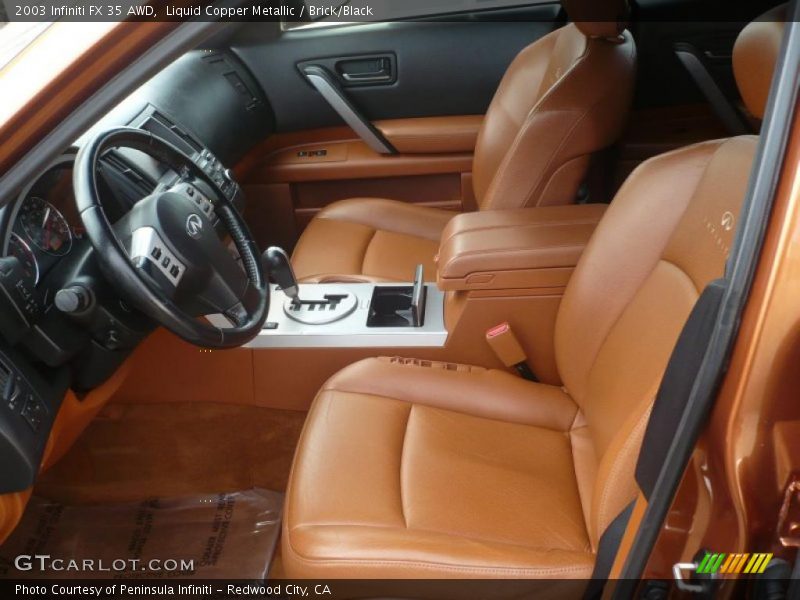  2003 FX 35 AWD Brick/Black Interior