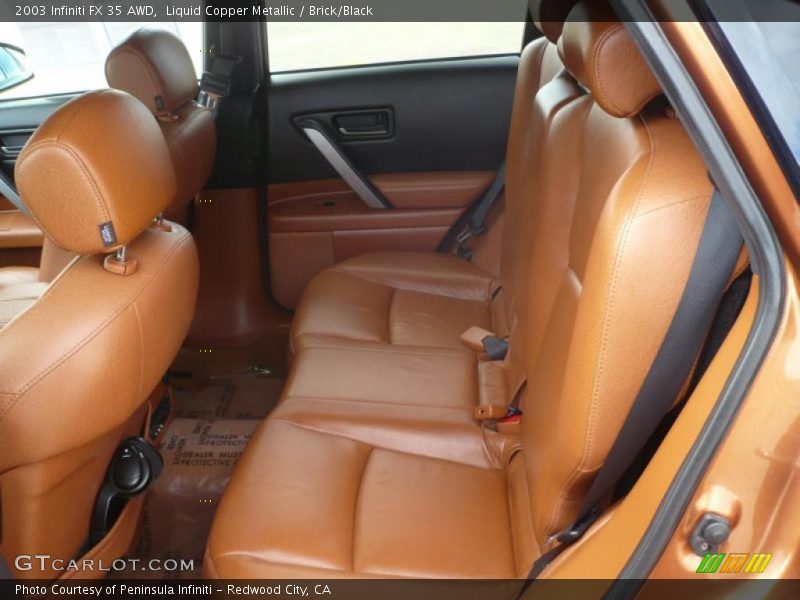  2003 FX 35 AWD Brick/Black Interior