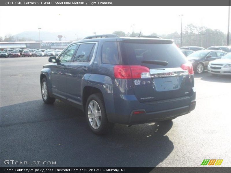 Steel Blue Metallic / Light Titanium 2011 GMC Terrain SLT AWD