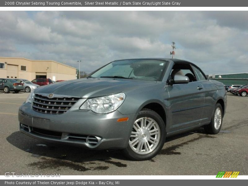Silver Steel Metallic / Dark Slate Gray/Light Slate Gray 2008 Chrysler Sebring Touring Convertible