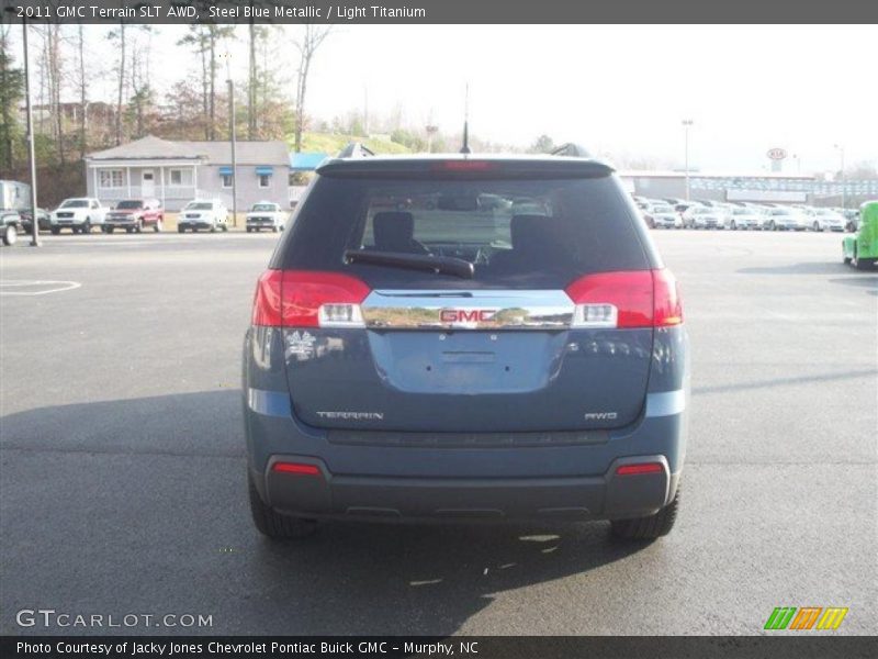 Steel Blue Metallic / Light Titanium 2011 GMC Terrain SLT AWD