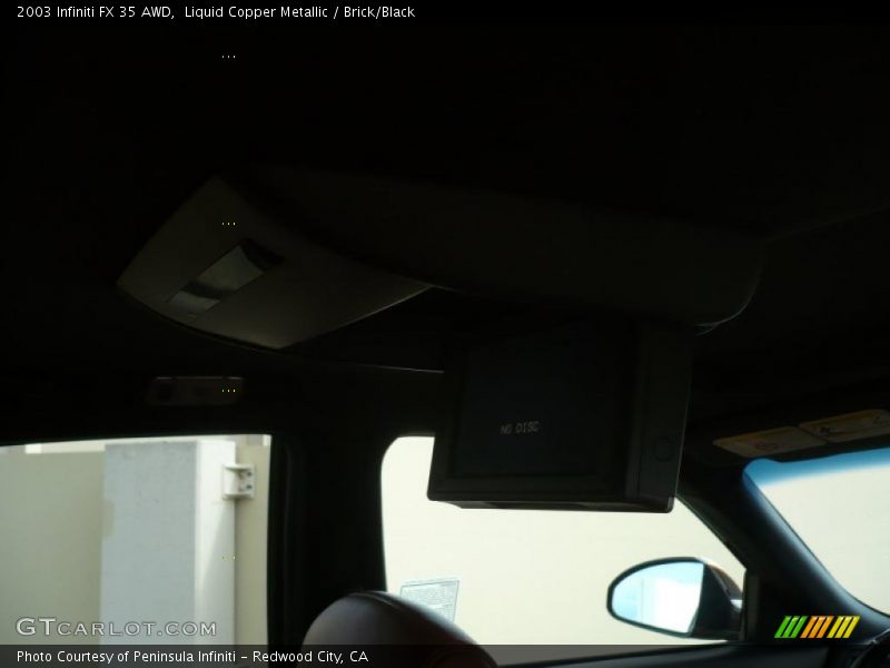 Liquid Copper Metallic / Brick/Black 2003 Infiniti FX 35 AWD