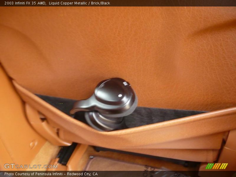 Liquid Copper Metallic / Brick/Black 2003 Infiniti FX 35 AWD