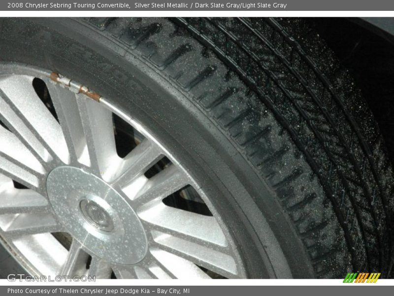 Silver Steel Metallic / Dark Slate Gray/Light Slate Gray 2008 Chrysler Sebring Touring Convertible