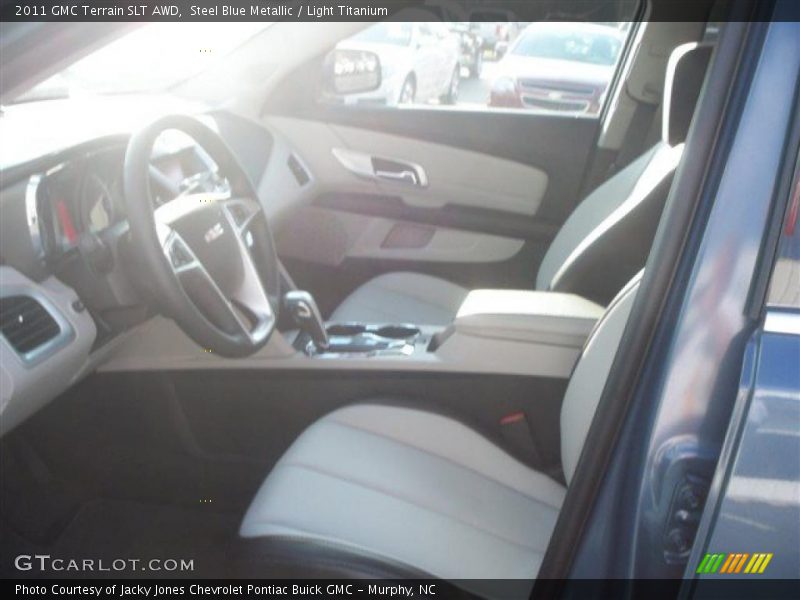 Steel Blue Metallic / Light Titanium 2011 GMC Terrain SLT AWD