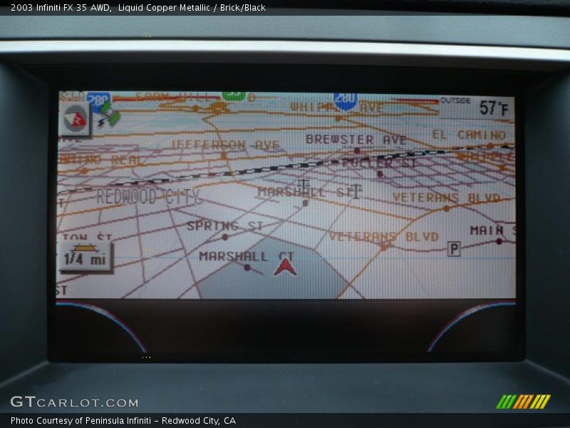 Navigation of 2003 FX 35 AWD