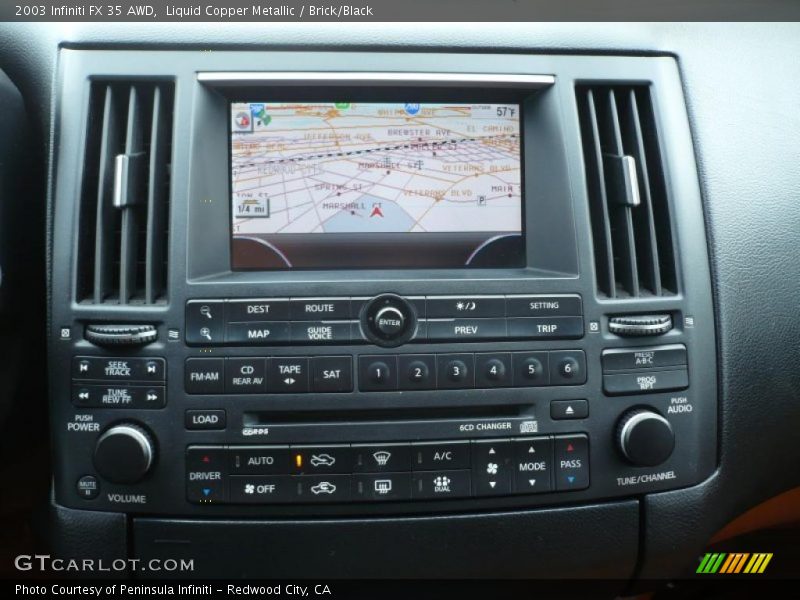 Navigation of 2003 FX 35 AWD